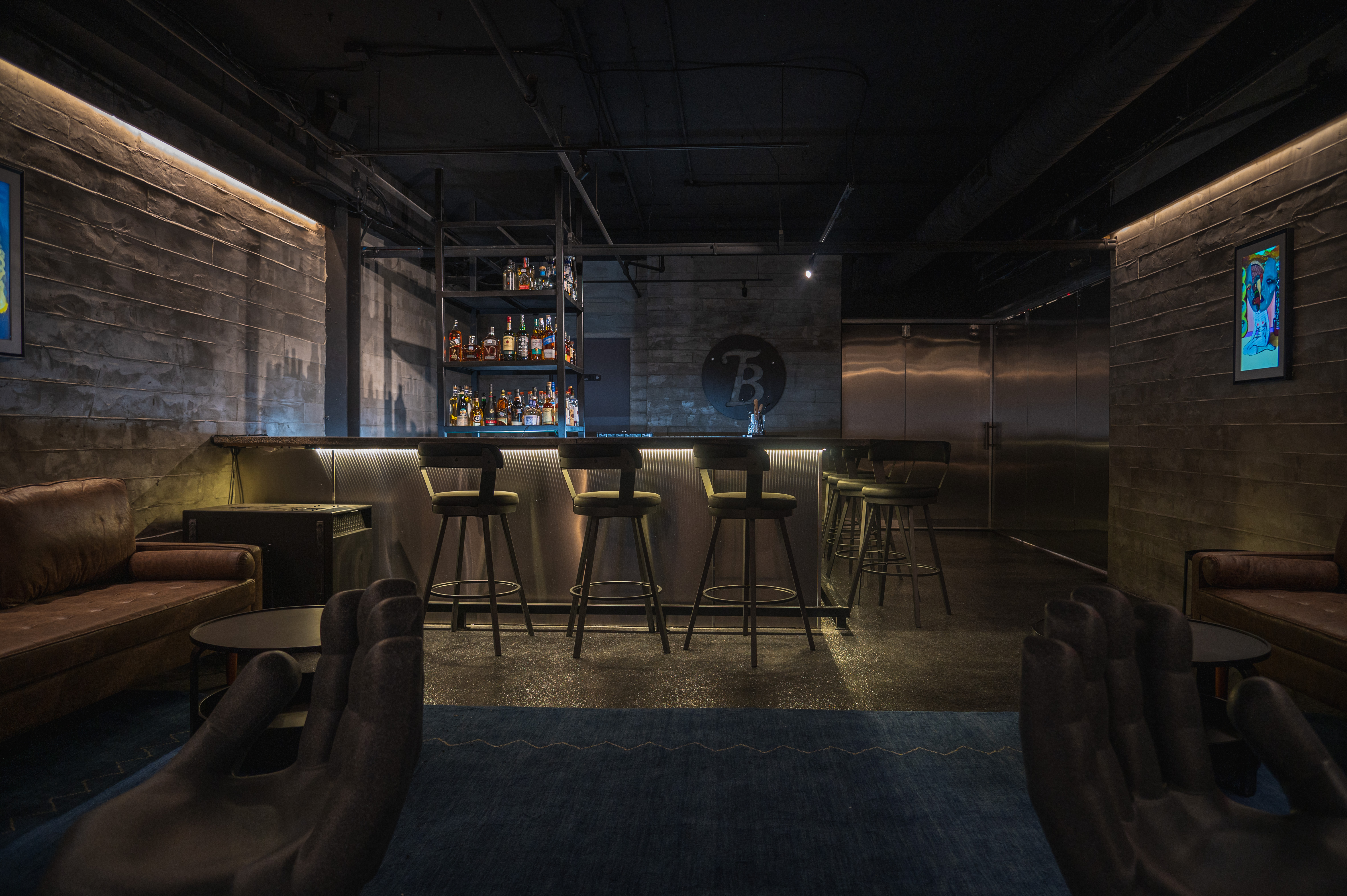 The Bunker bar interior commercial photography San Antonio Texas
