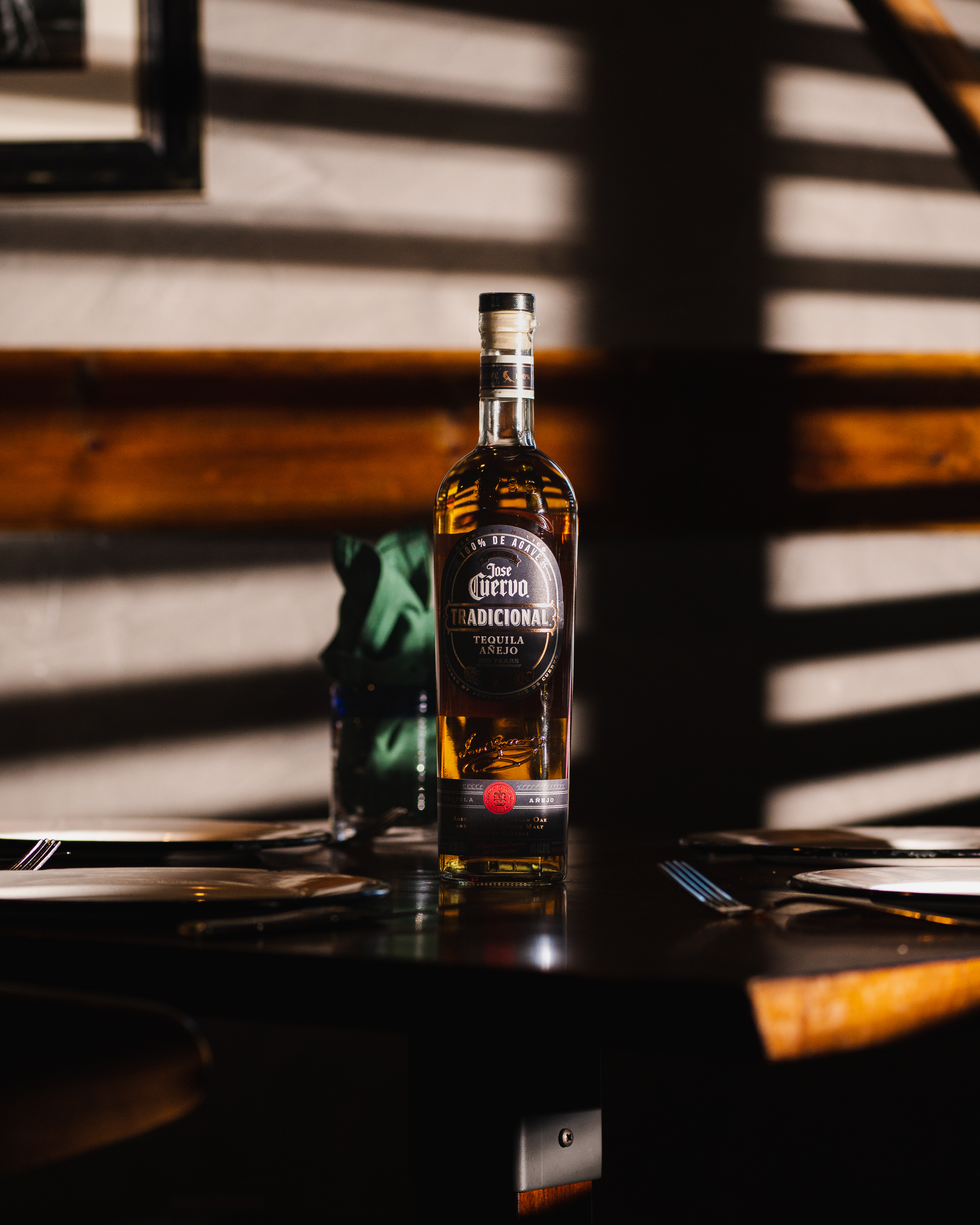 Jose Cuervo Cuishe mezcal bottle product photography San Antonio